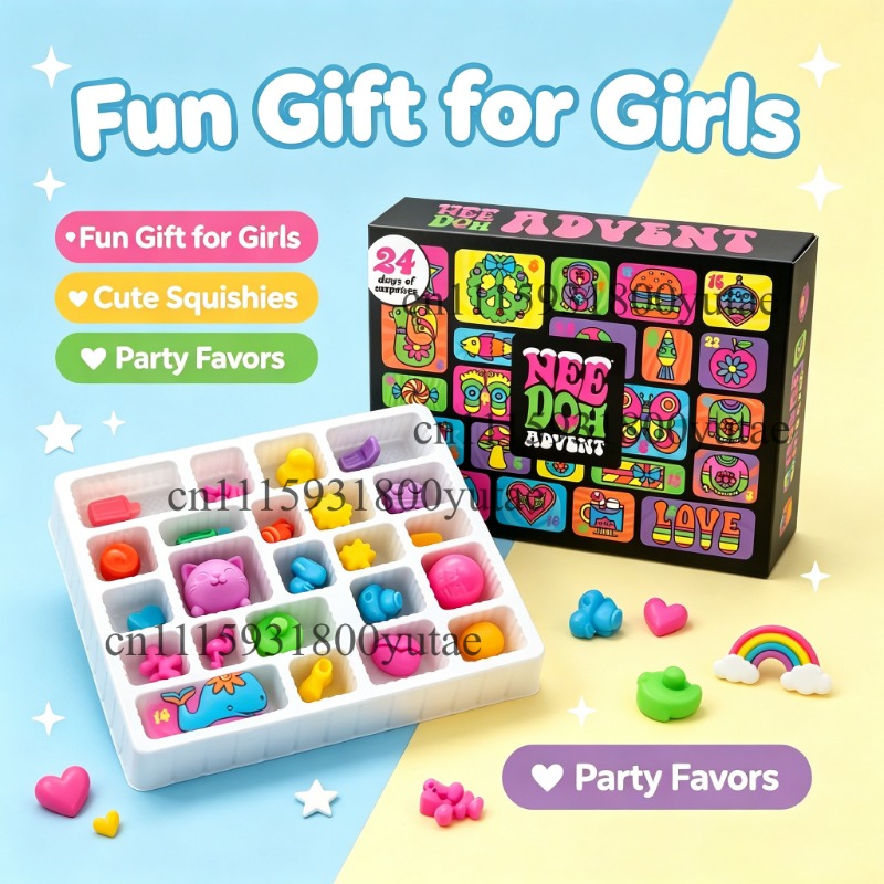 Fidget Cube Original - Calendrier de l'Avent de Noël, boîte